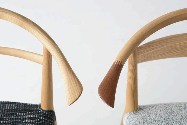 White Wood Arm Chair Type II