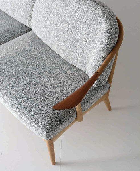 White Wood Sofa 3-Seater