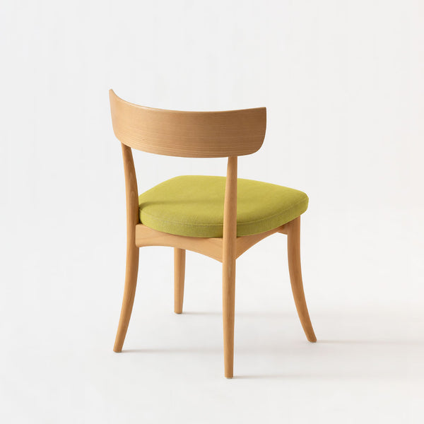 Crescent Beam-top Chair upholstered