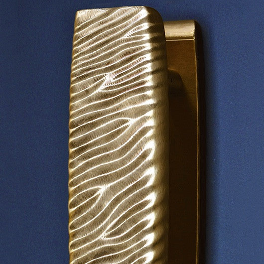 Crafted Wood and Metal Door Handle Vagues