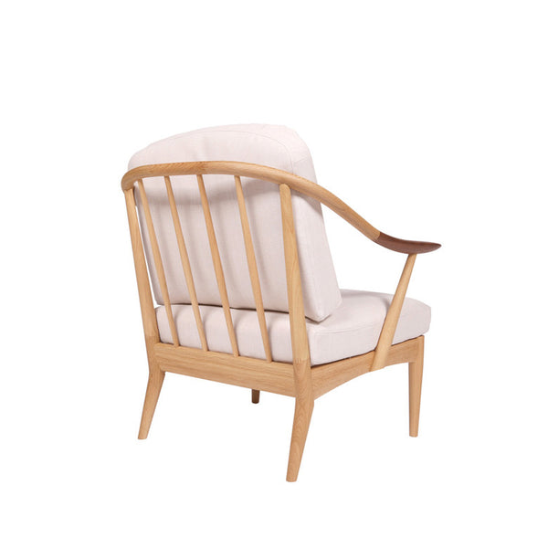 White Wood Sofa 1-seater