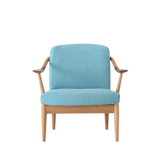 White Wood Sofa 1-seater