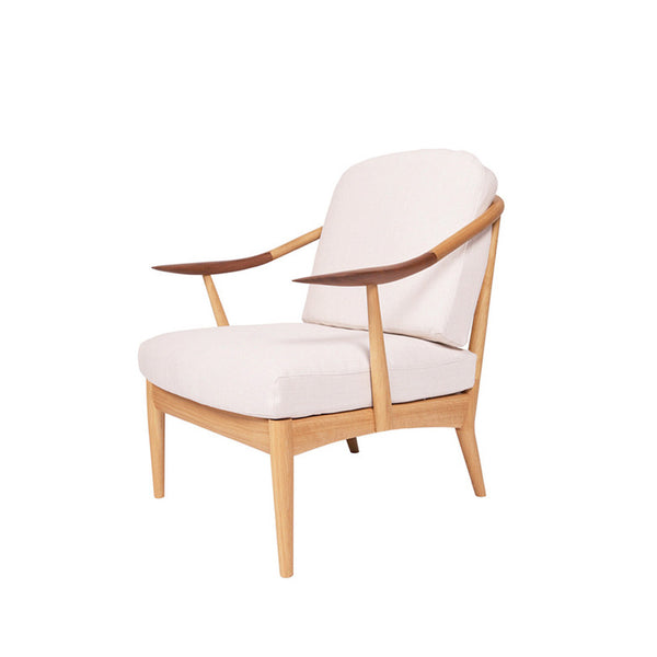 White Wood Sofa 1-seater