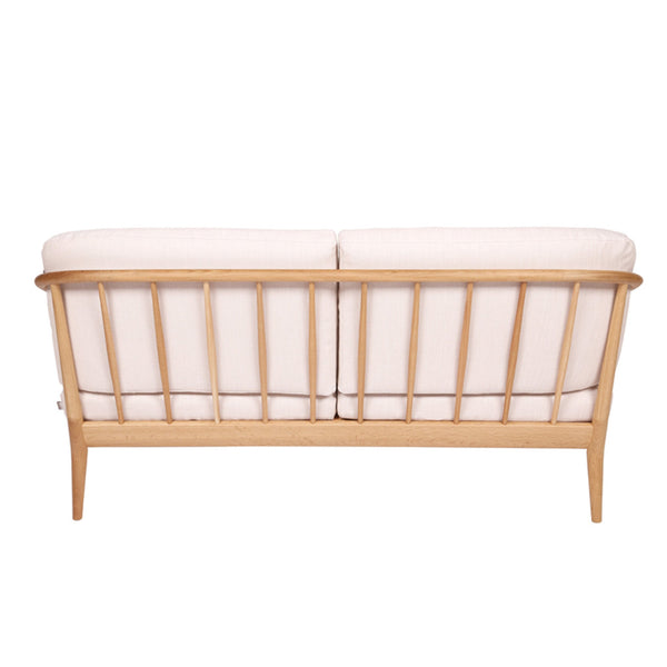 White Wood Sofa 3-Seater