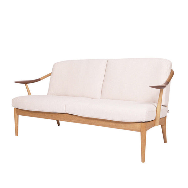 White Wood Sofa 3-Seater