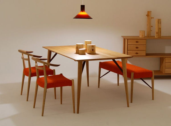 White Wood Arm Chair Type II